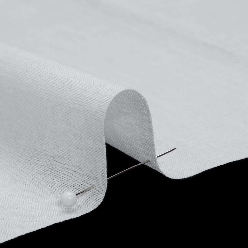 Woven Fusible Cotton Interlining, Single Sided by Helmut Lang - White