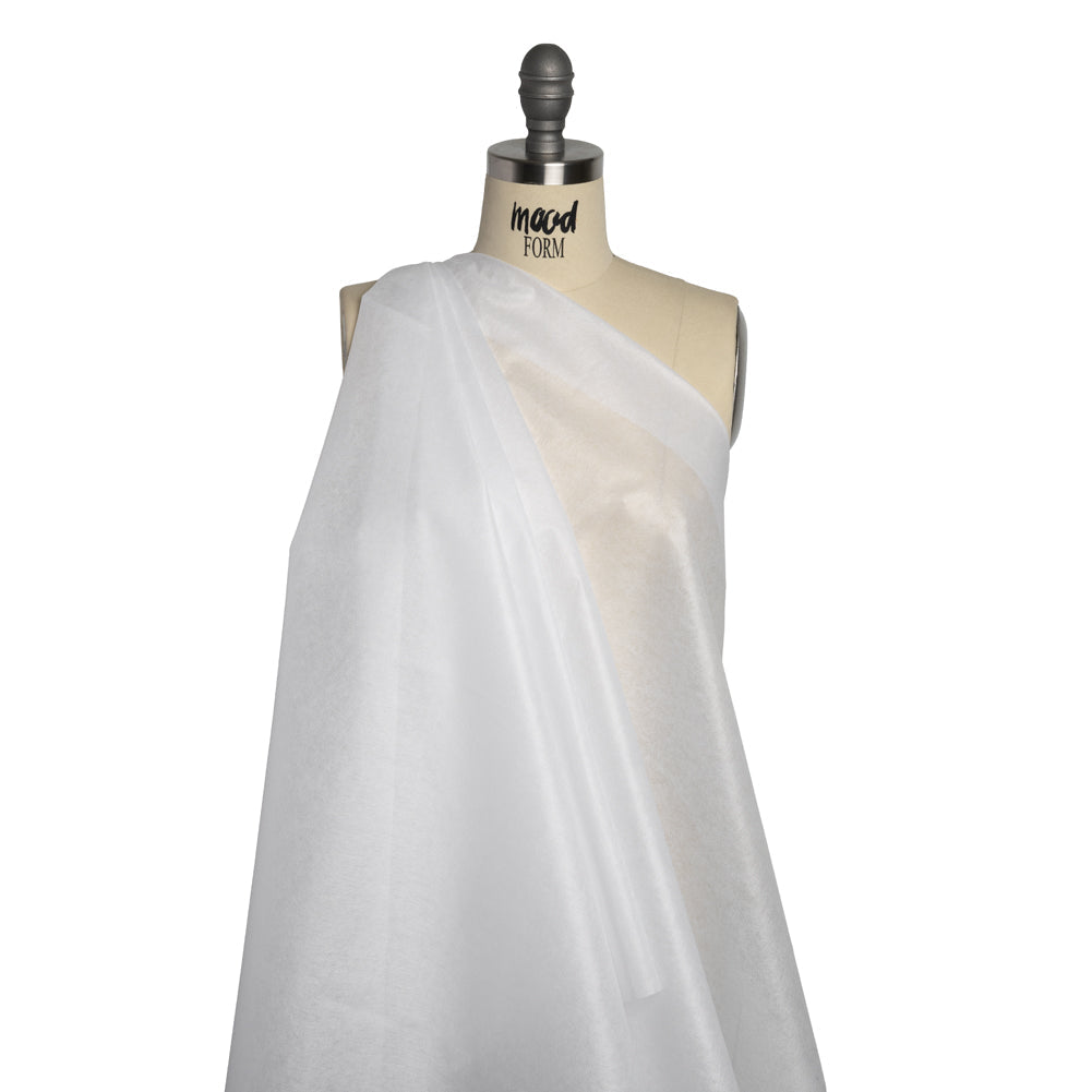 Crisp Non-Woven Fusible Interlining, Single Sided by Theory - White