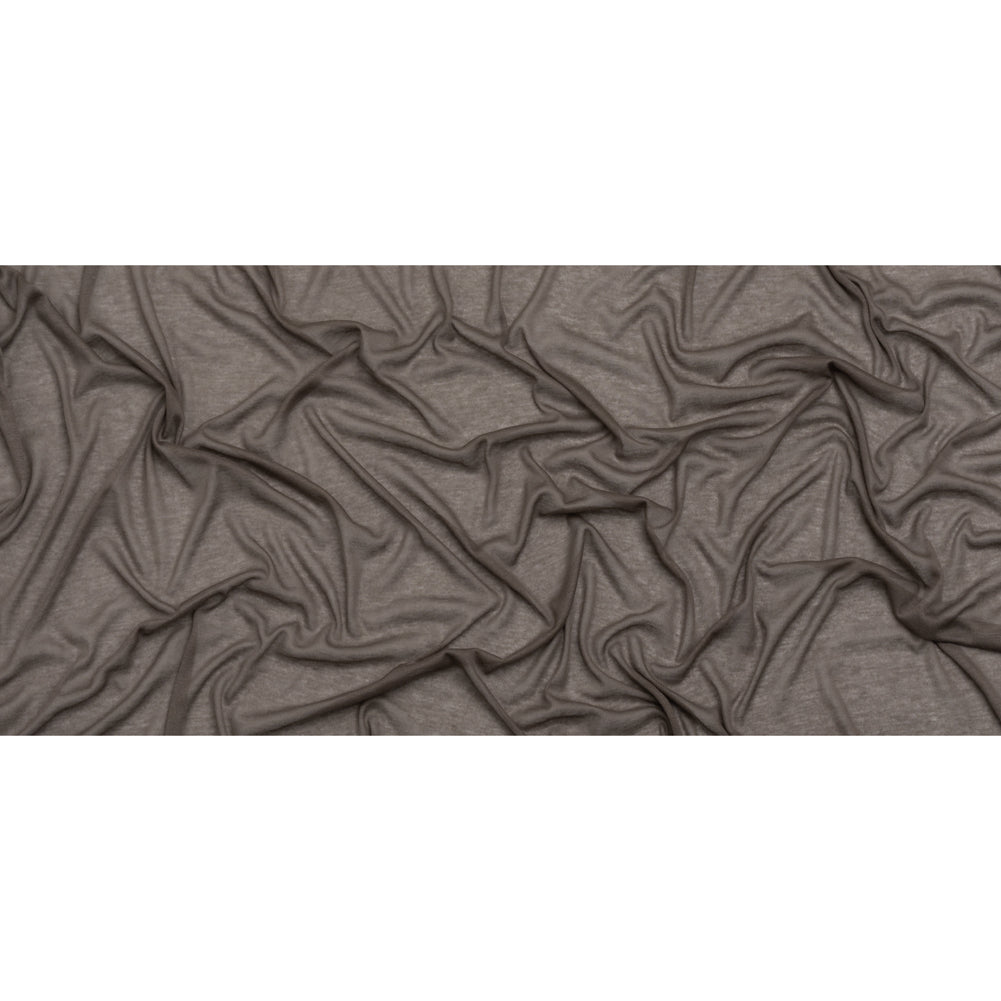 Featherweight Polyester Interlock Knit - Gray - Designer Deadstock