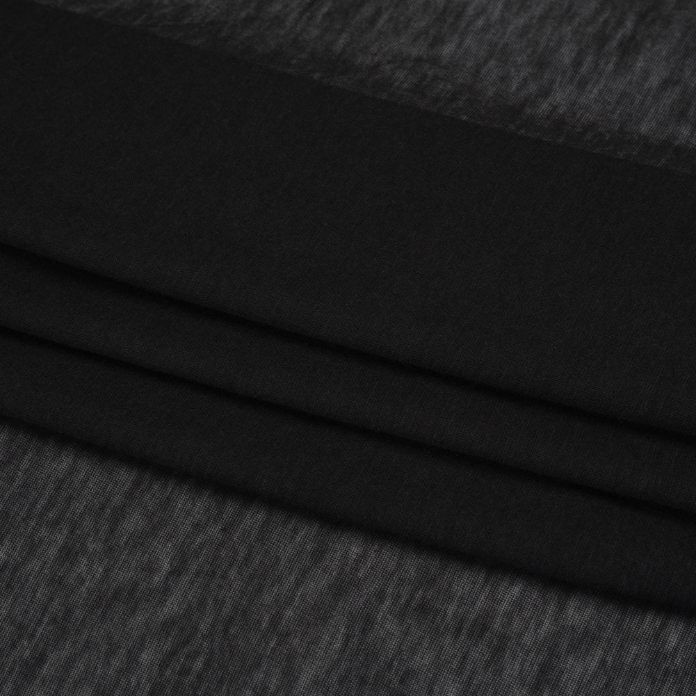 Featherweight Rayon Jersey - Black - Designer Deadstock