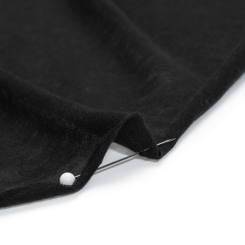 Featherweight Rayon Jersey - Black - Designer Deadstock
