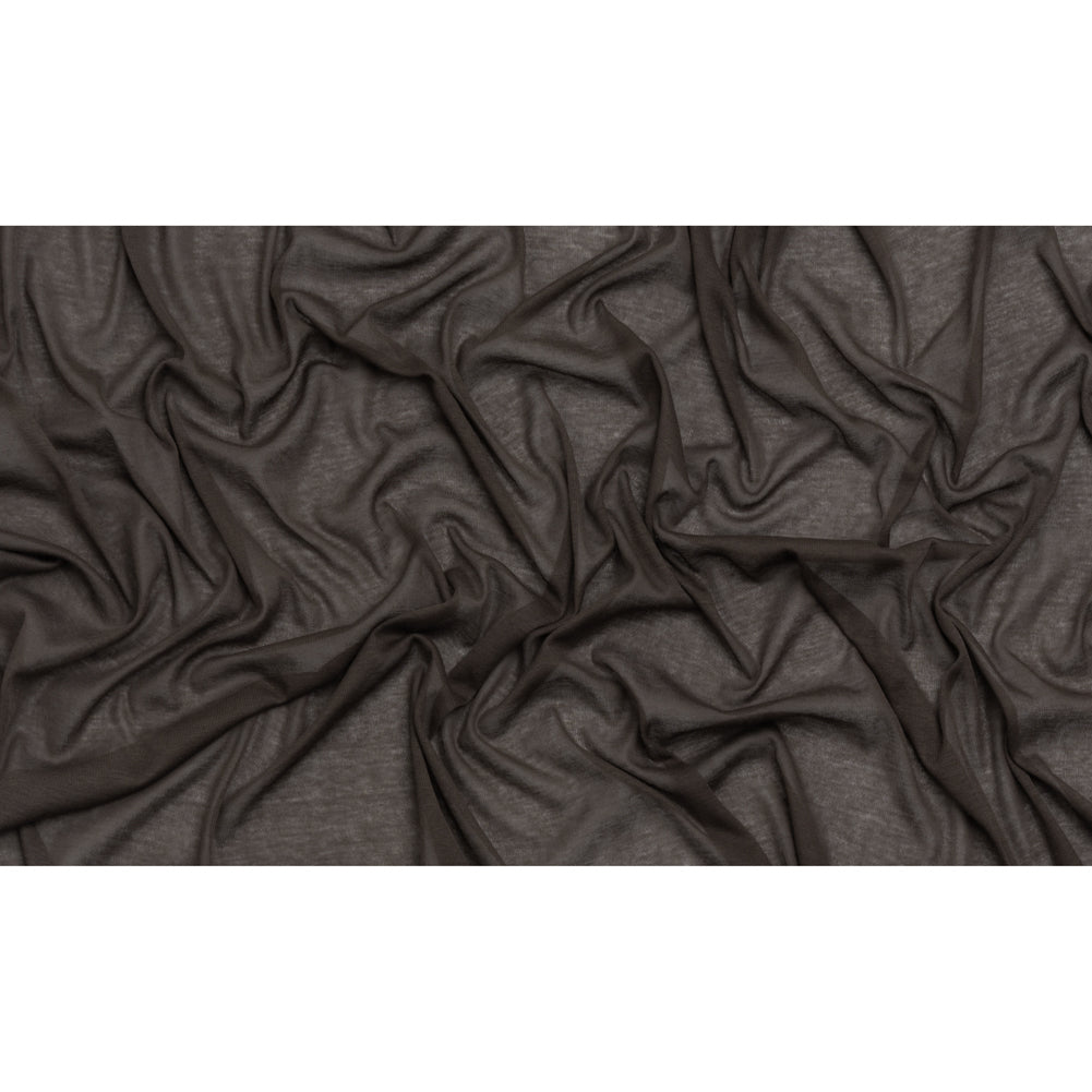Lightweight Rayon Interlock Knit - Dark Gray - Designer Deadstock