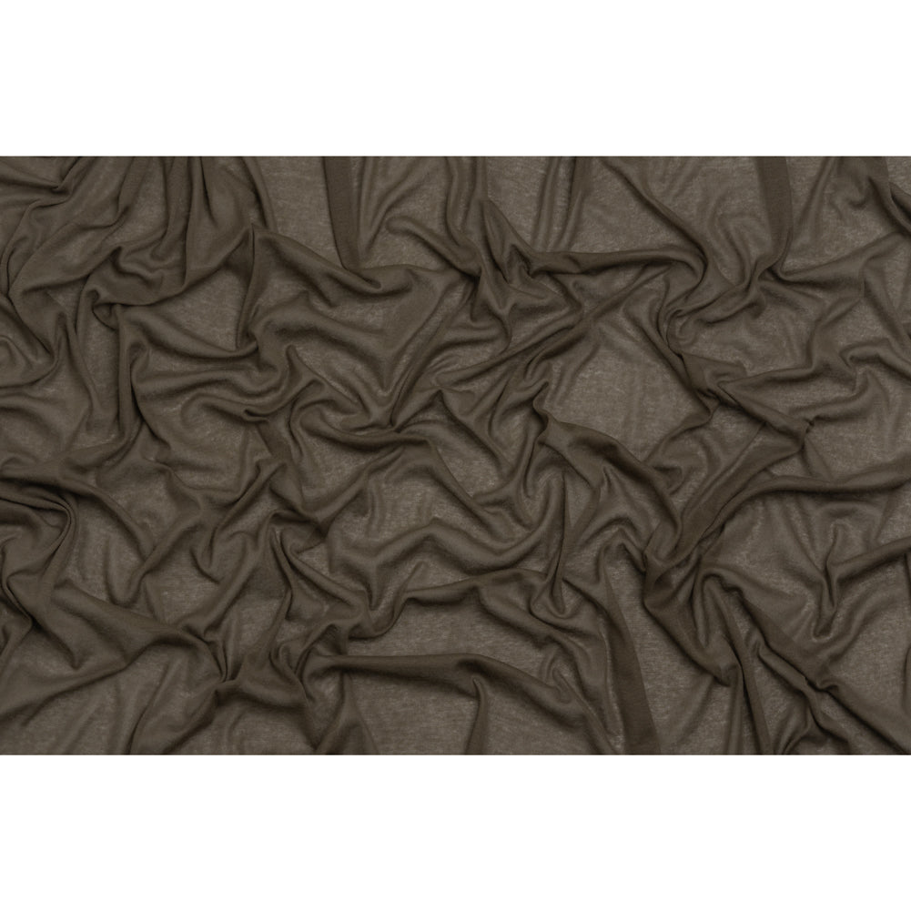 Lightweight Cotton Interlock Knit - Stone Gray - Designer Deadstock