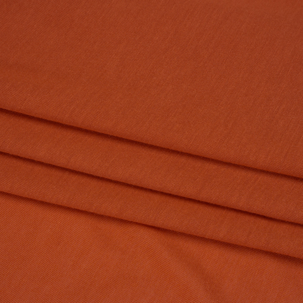 Polyester Jersey - Dark Orange - Designer Deadstock