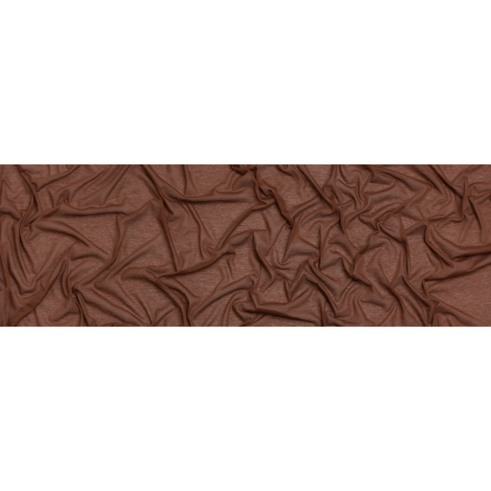 Featherweight Rayon Jersey - Auburn Brown - Designer Deadstock