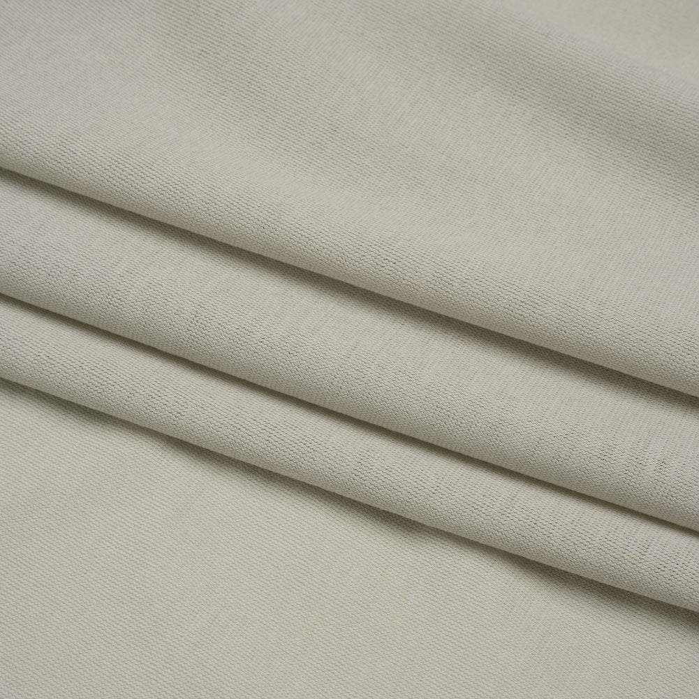 Rayon and Cotton Creped Jersey - Light Gray - Designer Deadstock