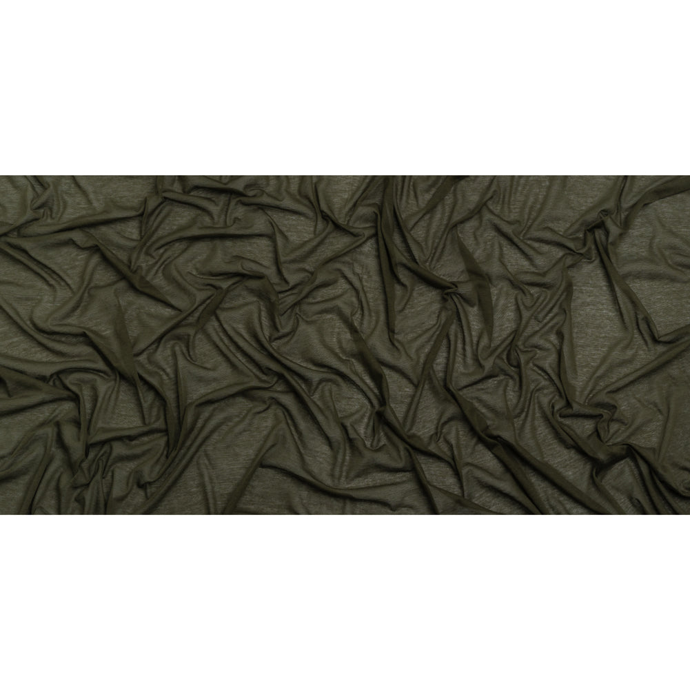 Featherweight Rayon Jersey - Army Green - Designer Deadstock