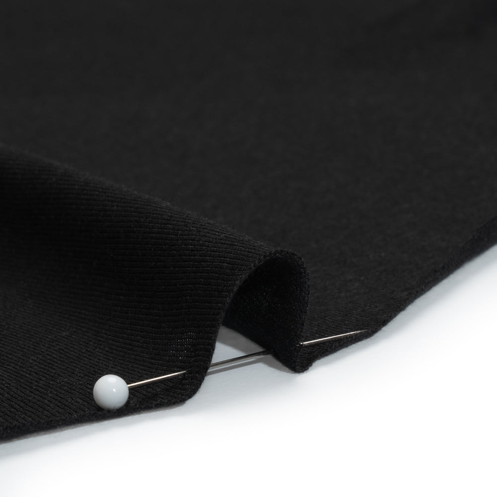 Lightweight Rayon Jersey - Black - Designer Deadstock