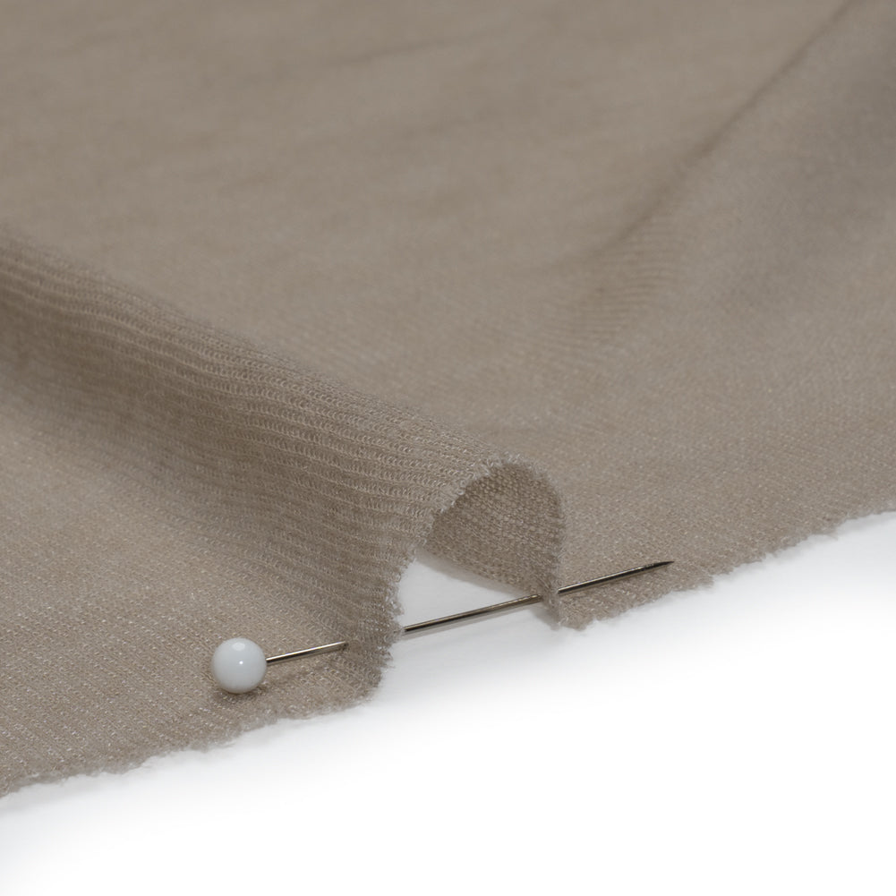 Lightweight Polyester Interlock Knit - Harbor Gray - Designer Deadstock