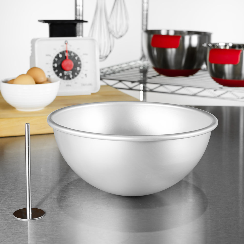 Fat Daddio's Aluminum Hemisphere Cake Pan, 8" x 4" Deep