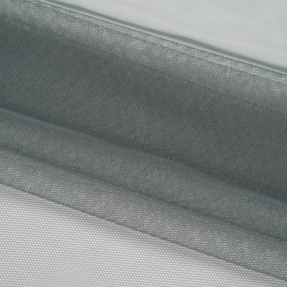 Polyester Tulle - Steel Gray - Designer Deadstock
