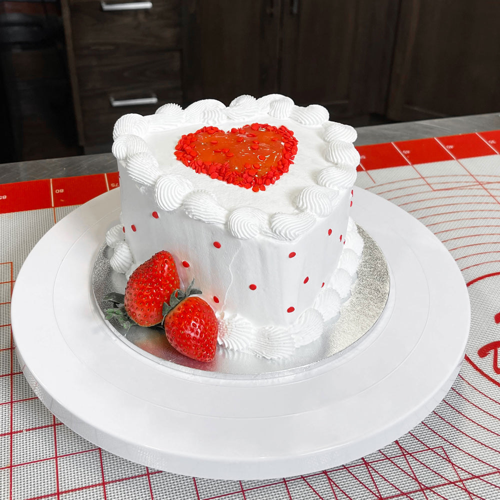 Fat Daddios PHT-63 Anodized Aluminum Heart Cake Pan 6" x 3" Deep