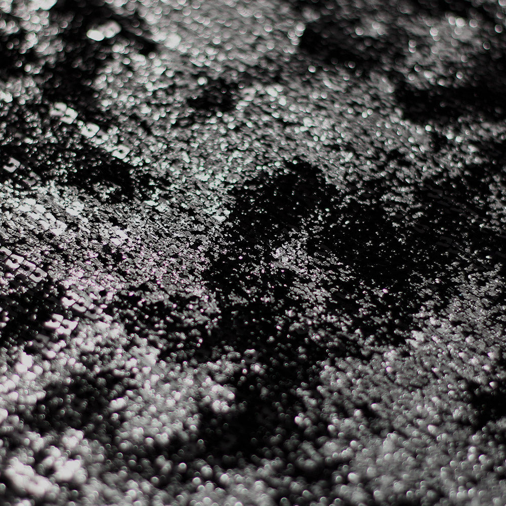 Dusted Sequins Nylon Spandex Fabric - Purple Black/Silver Black/Gold Black/Red Black, Round Sequins, 52/54" Width (1 Yard)