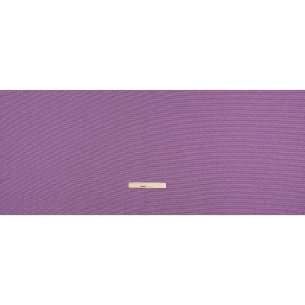 Stretch Knit Jacquard by Mara Hoffman - Lavender and Lilac Ribbed Candy Stripes - Designer Deadstock