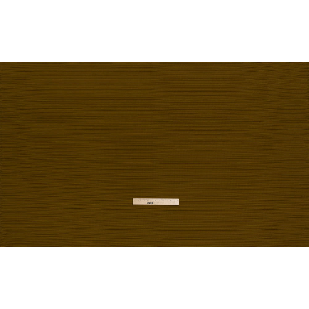 Ribbed Stretch Polyester Double Knit by Mara Hoffman - Olive - Designer Deadstock