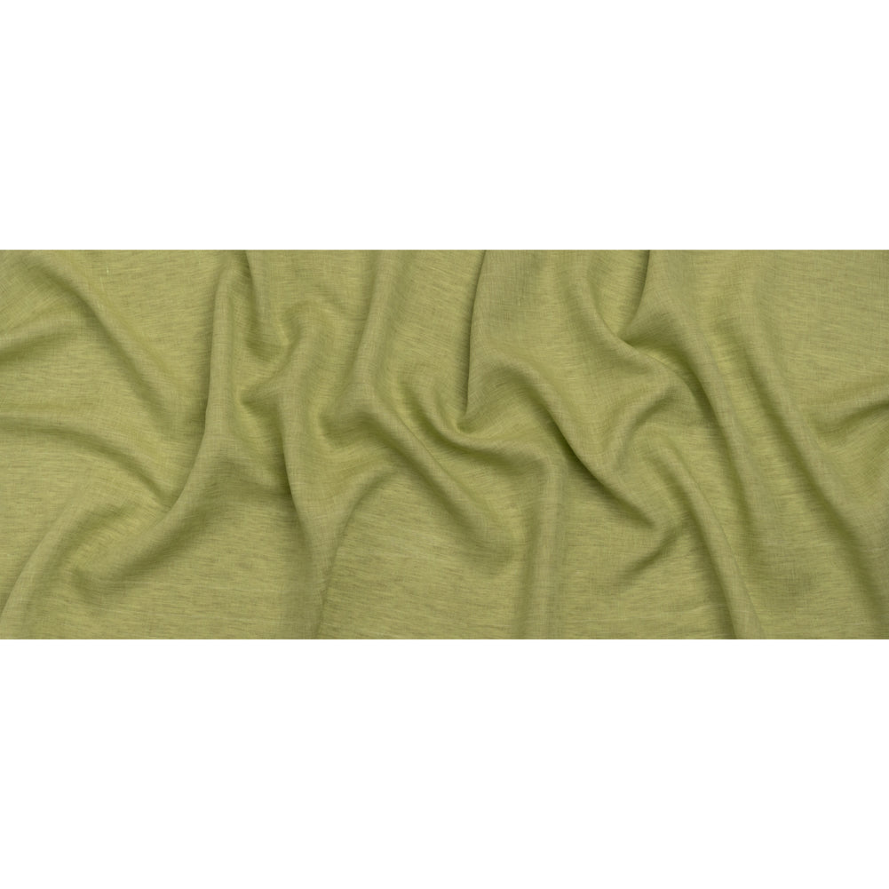 Two-Tone Lightweight Linen Woven - White and Lime Green