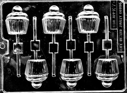Cupcake Lollipop Chocolate Mold - LPK007