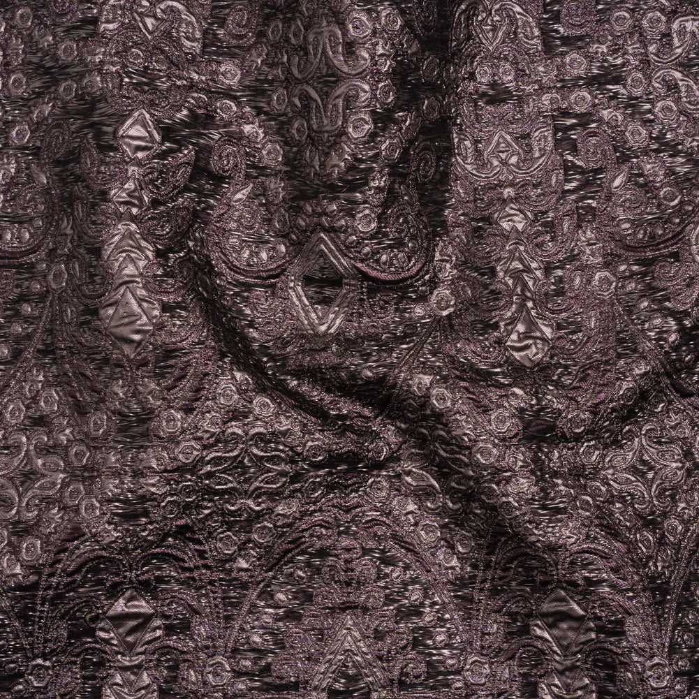 Metallic Luxury Brocade - Dusk Purple Fancy Chandeliers