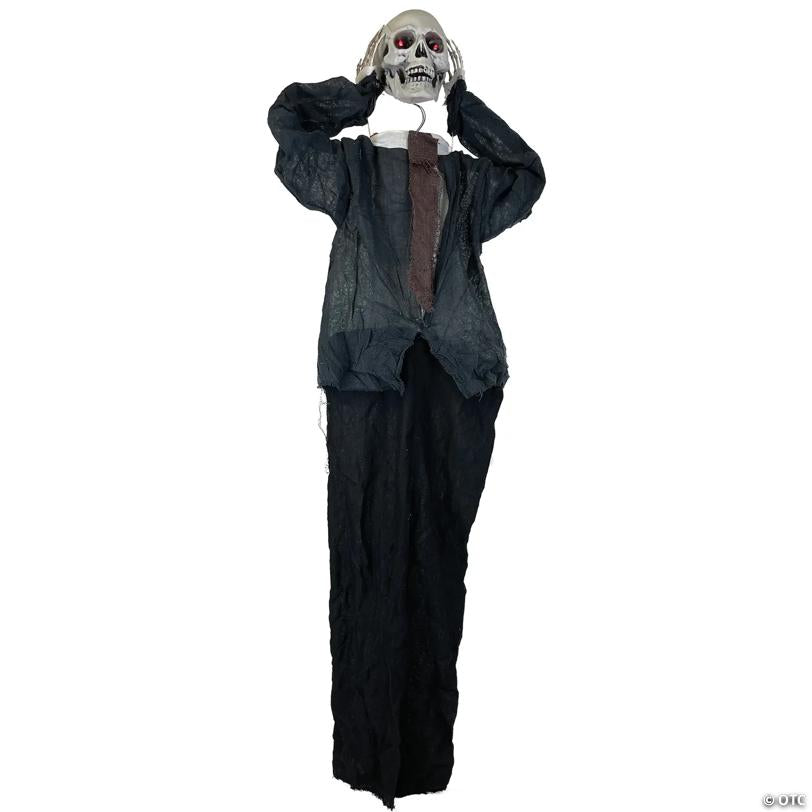 43" Hanging Skull Man Animated