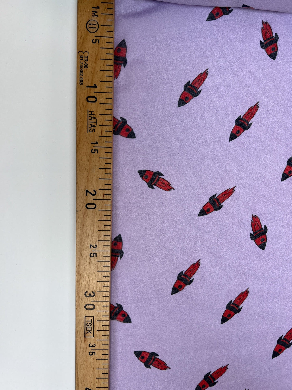 Polyester Chiffon Printed Red Purple