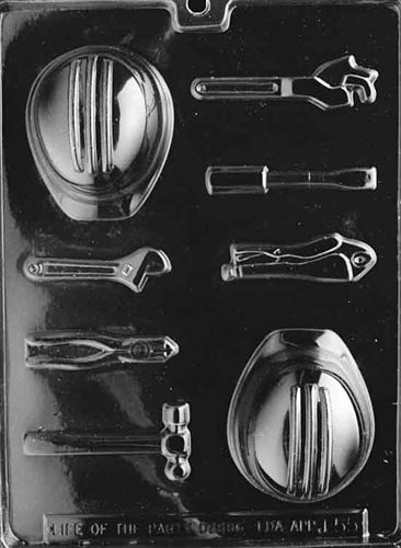 Hard Hat & Tools Chocolate Mold - LPJ055