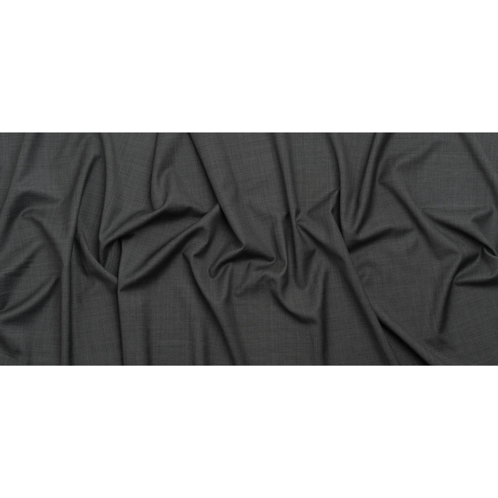 Wool Twill Suiting - Heathered Gray - Deadstock