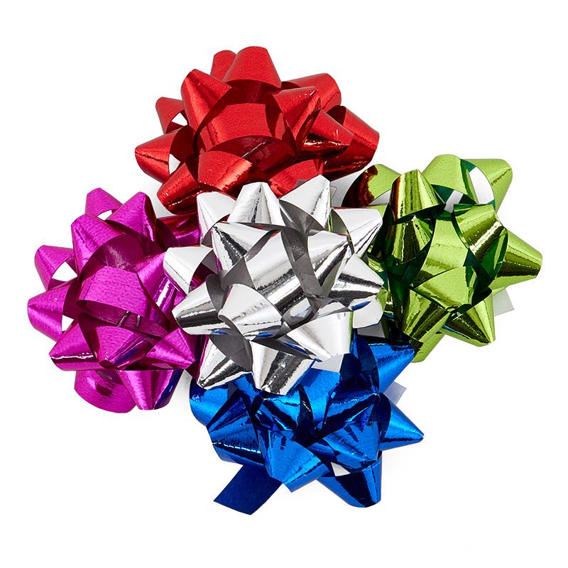 Mini Poly Bows 1 '' Assorted (Colors May Vary) Color 120 each / package