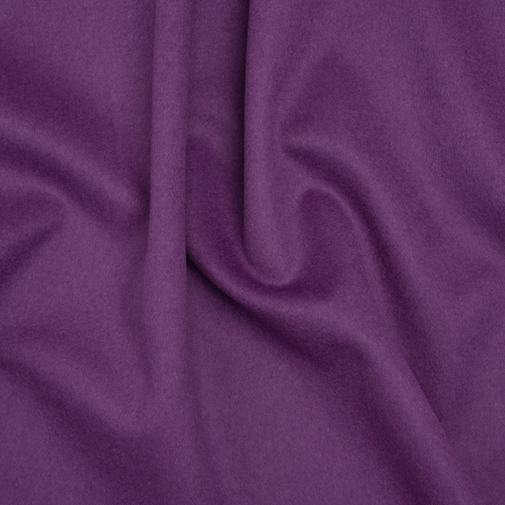 Brushed Lightweight Wool Blend Coating - African Voilet - Ellamar Collection