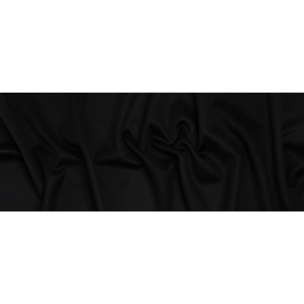 Brushed Cashmere and Wool Coating Double Face - Black