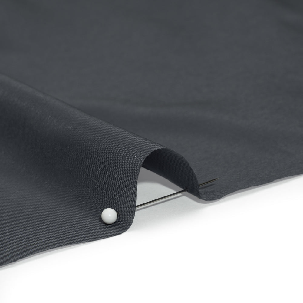 Stretch Polyester Twill Lining - Charcoal - Josephine Collection