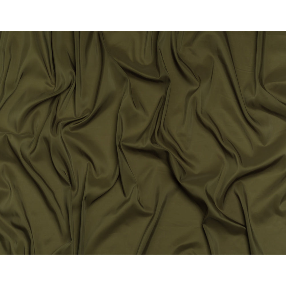 Stretch Polyester Twill Lining - Olive - Josephine Collection