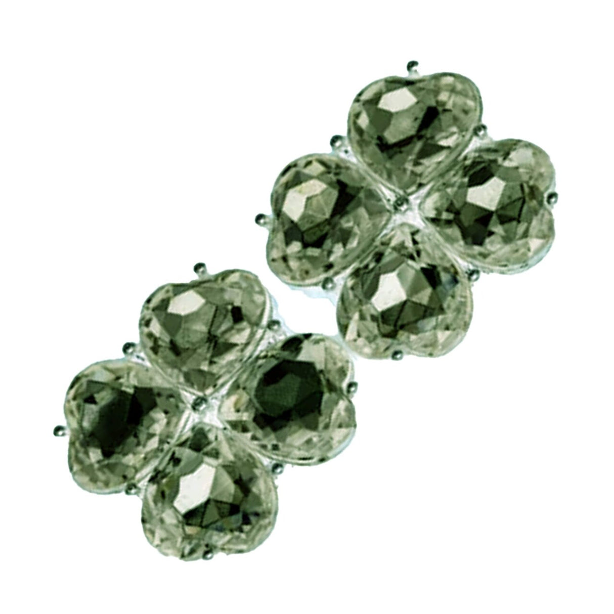 4 Pieces Brown Acrylic Flower Buttons 15/16 Inch