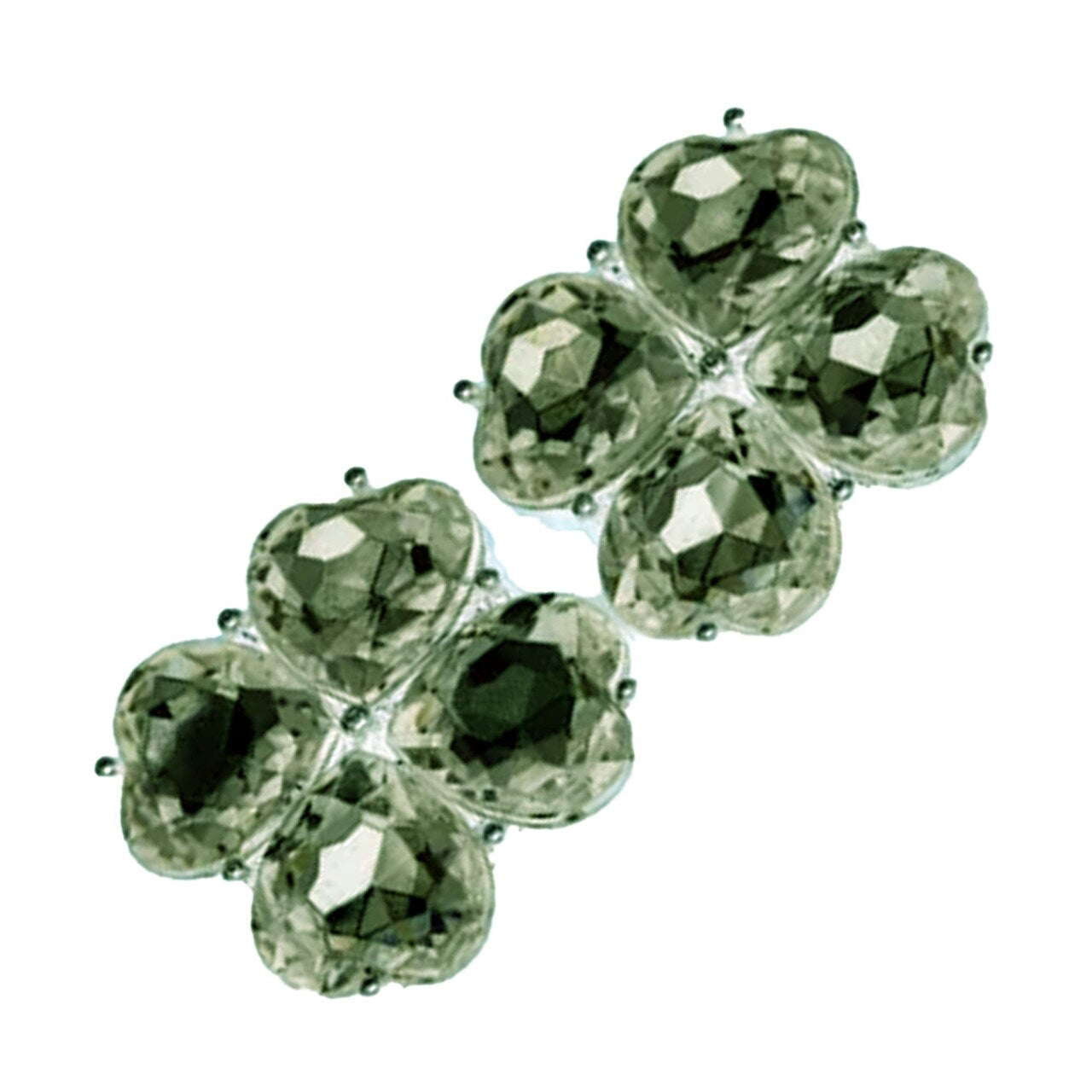 4 Pieces Brown Acrylic Flower Buttons 15/16 Inch