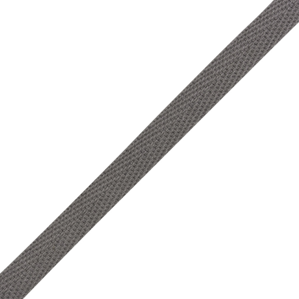Cotton Twill Tape - 0.375" - Grey