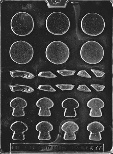 Pepperoni Mushroom Pepper Chocolate Mold - LPK077