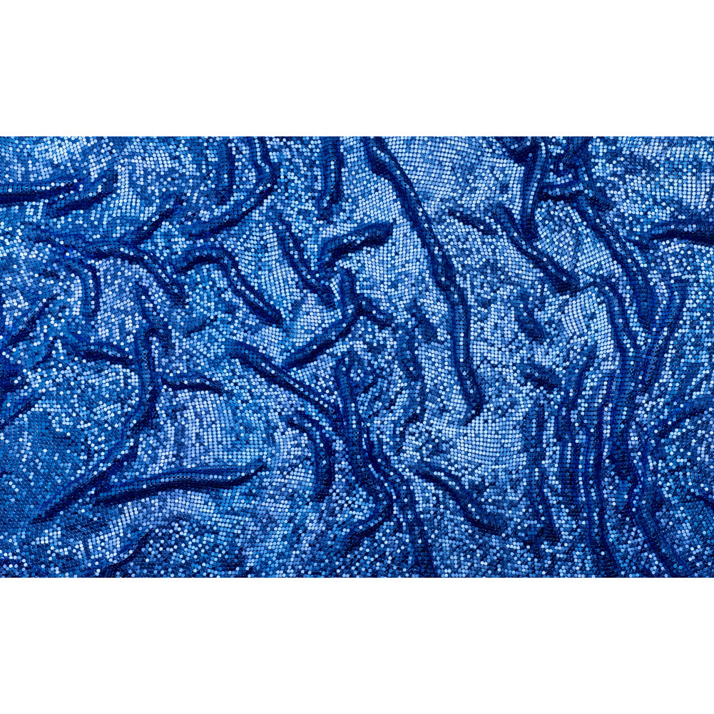 Aluminum Chainmail Fabric Panel, 3mm Tubular - Royal Blue - Joan Collection
