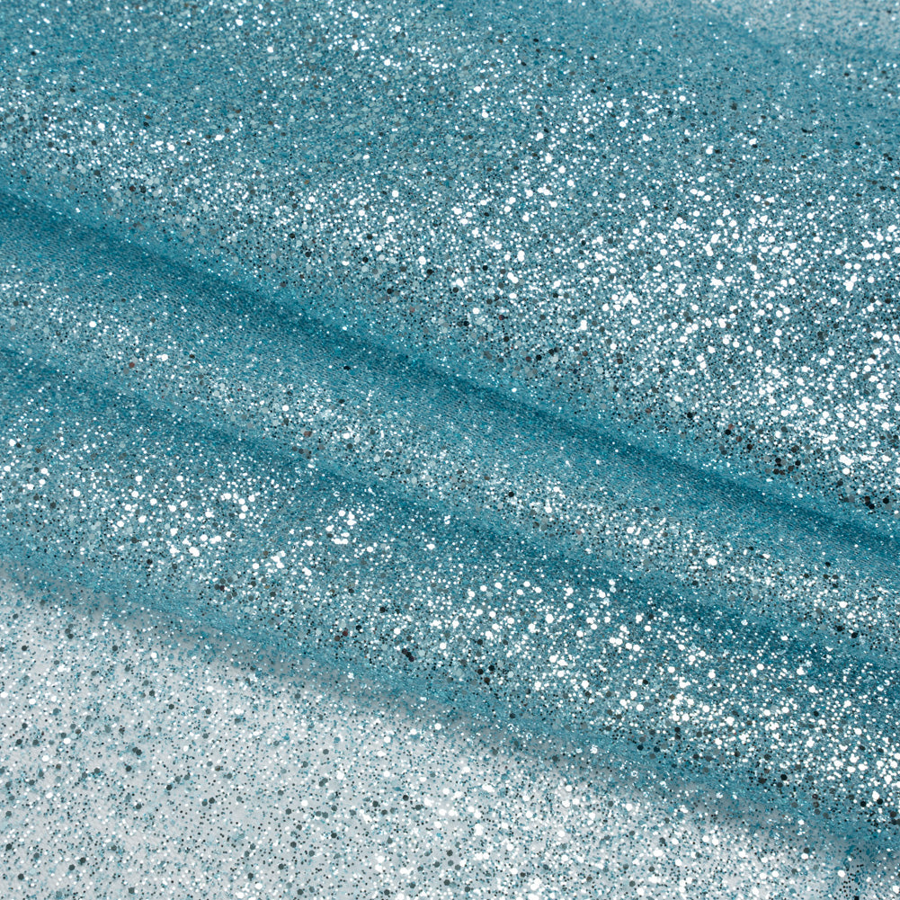 Glitter Tulle 5-yard Bundle - Baby Blue