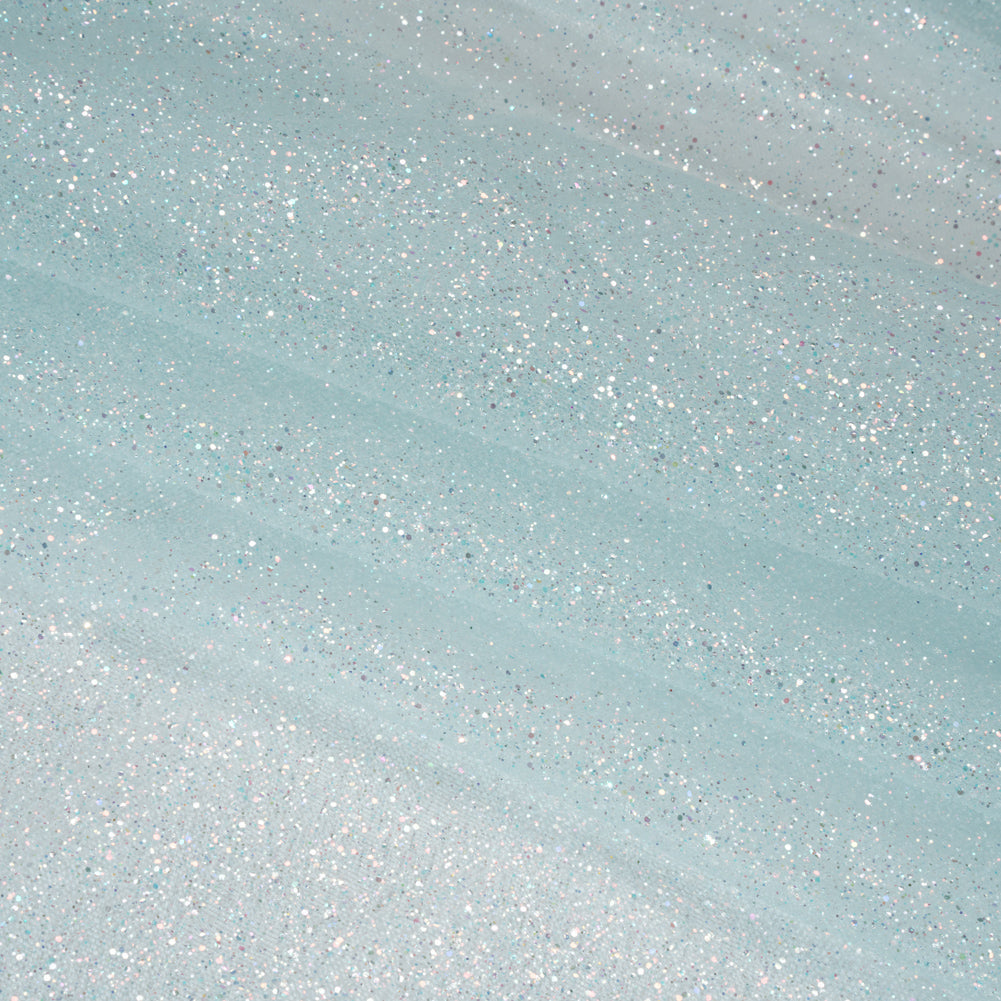 Glitter Tulle 5-yard Bundle - Clearwater Blue