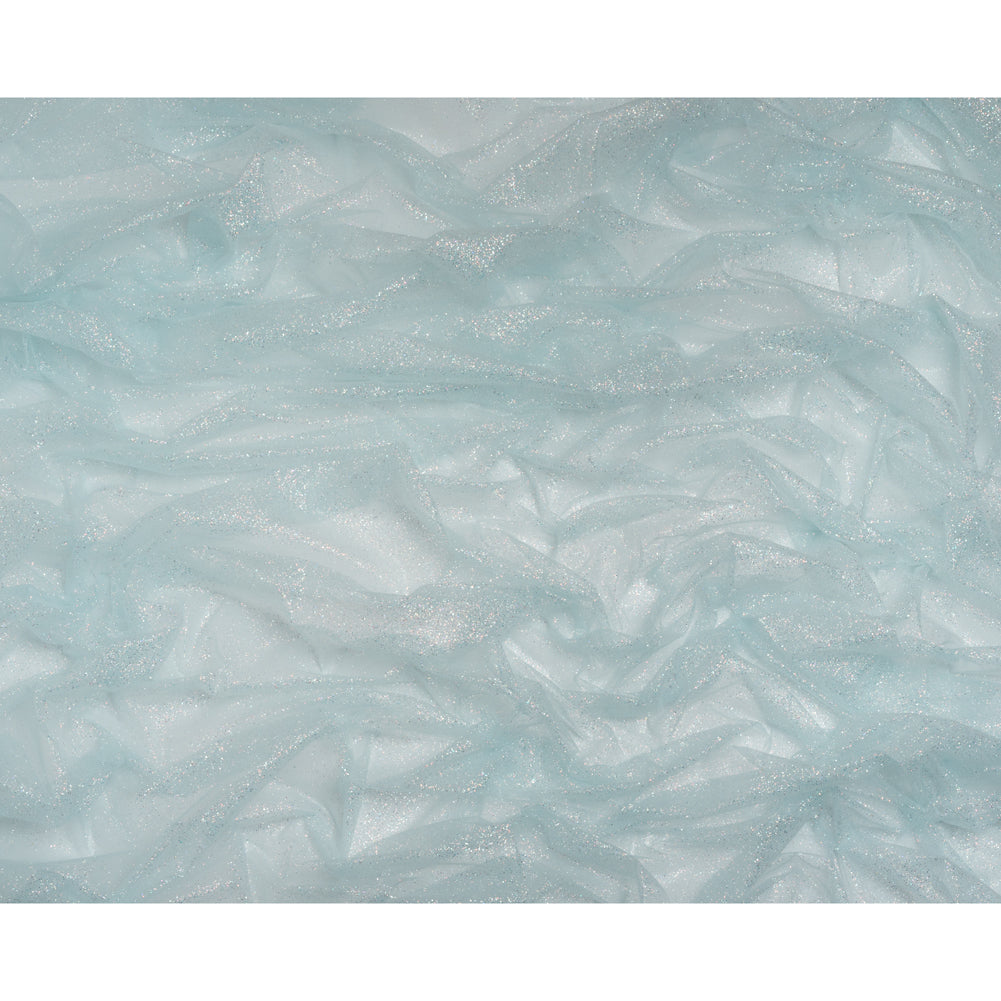 Glitter Tulle 5-yard Bundle - Clearwater Blue