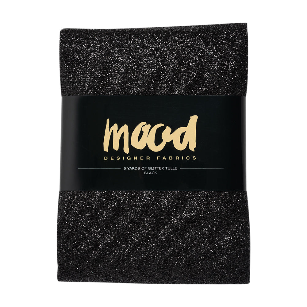 Glitter Tulle 5-yard Bundle - Black