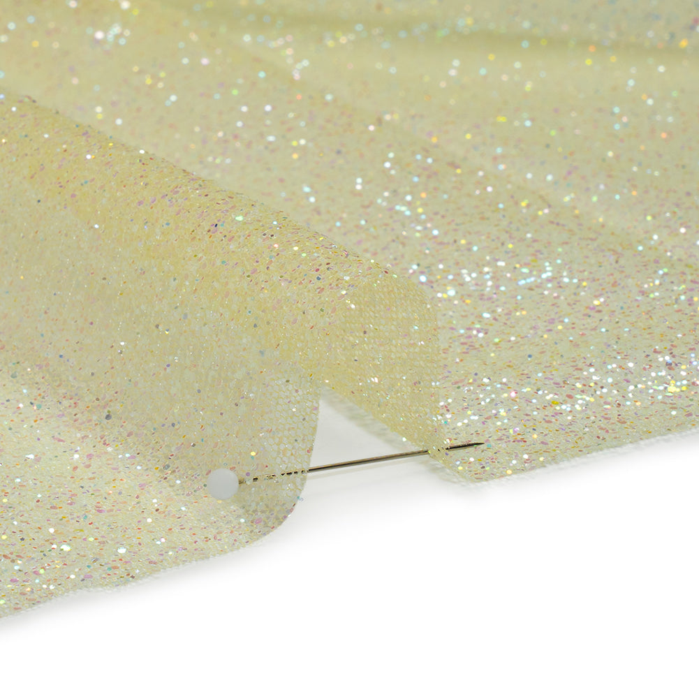Glitter Tulle 5-yard Bundle - Pale Yellow
