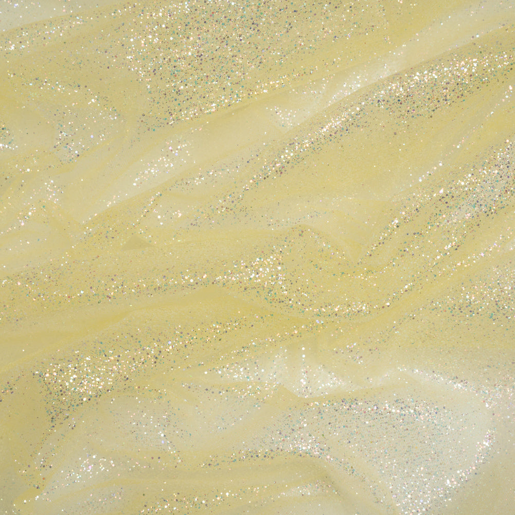 Glitter Tulle 5-yard Bundle - Pale Yellow