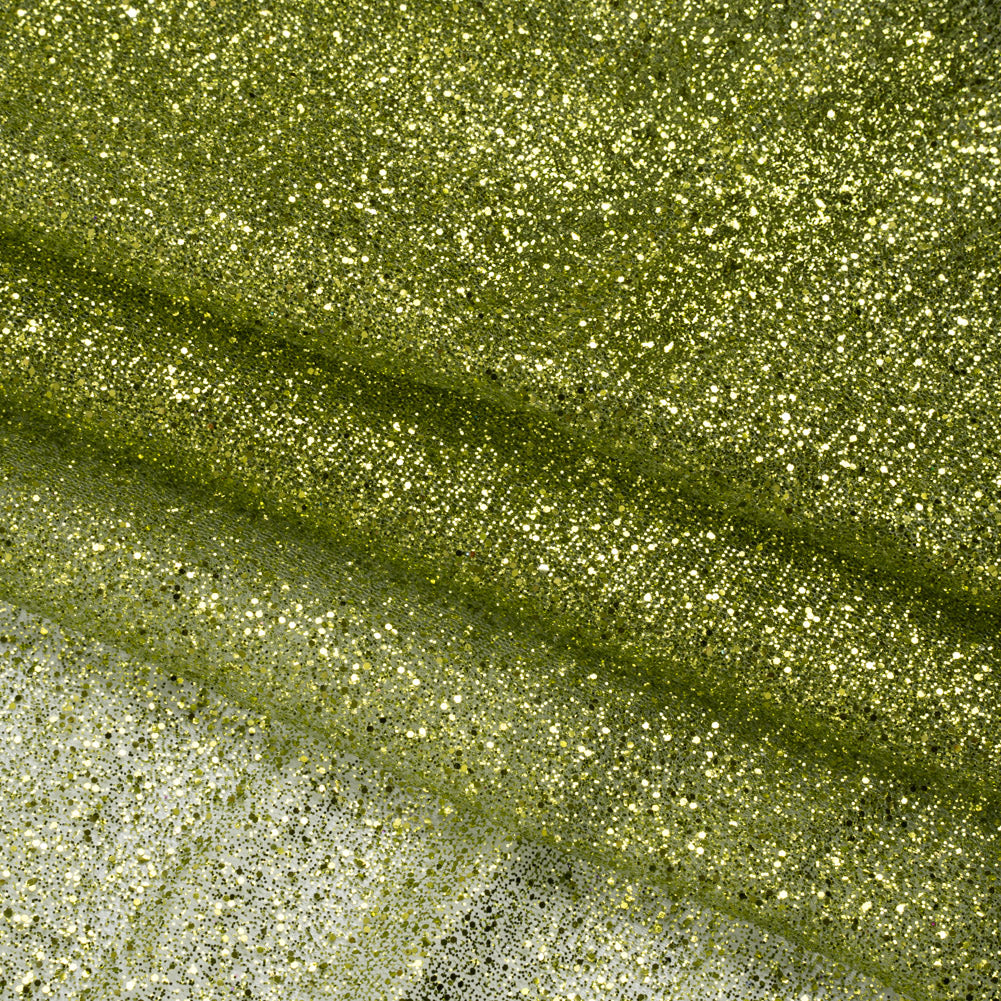 Glitter Tulle 5-yard Bundle - Lime