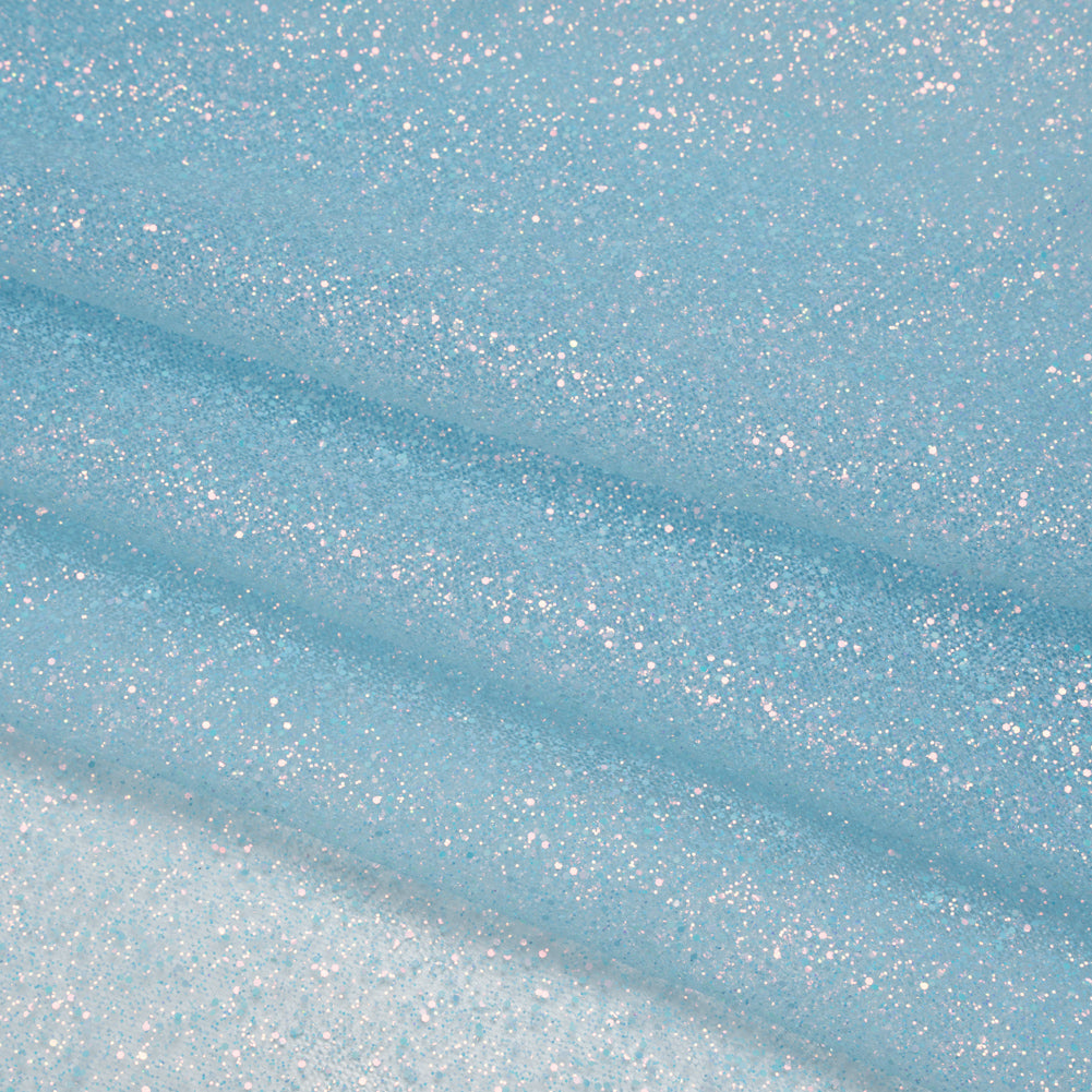 Glitter Tulle 5-yard Bundle - Sky Blue