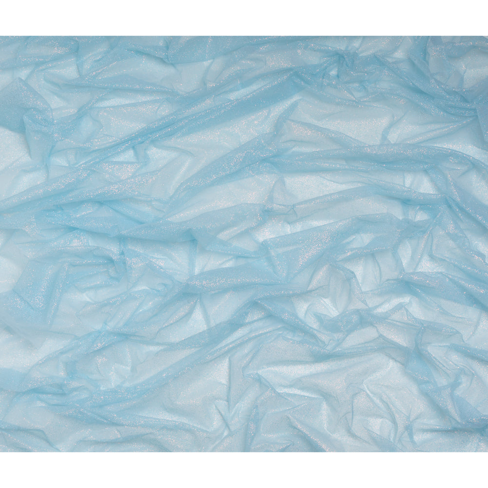 Glitter Tulle 5-yard Bundle - Sky Blue