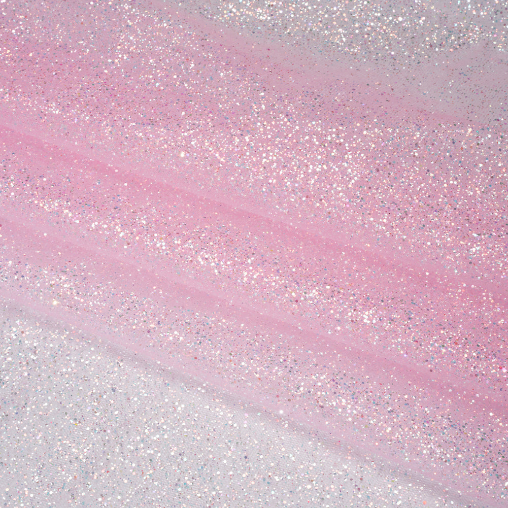 Glitter Tulle 5-yard Bundle - Pastel Pink