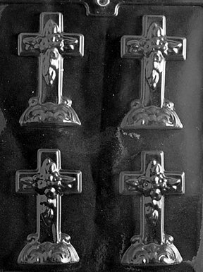 Small Cross With Base Chocolate Mold - LPR024