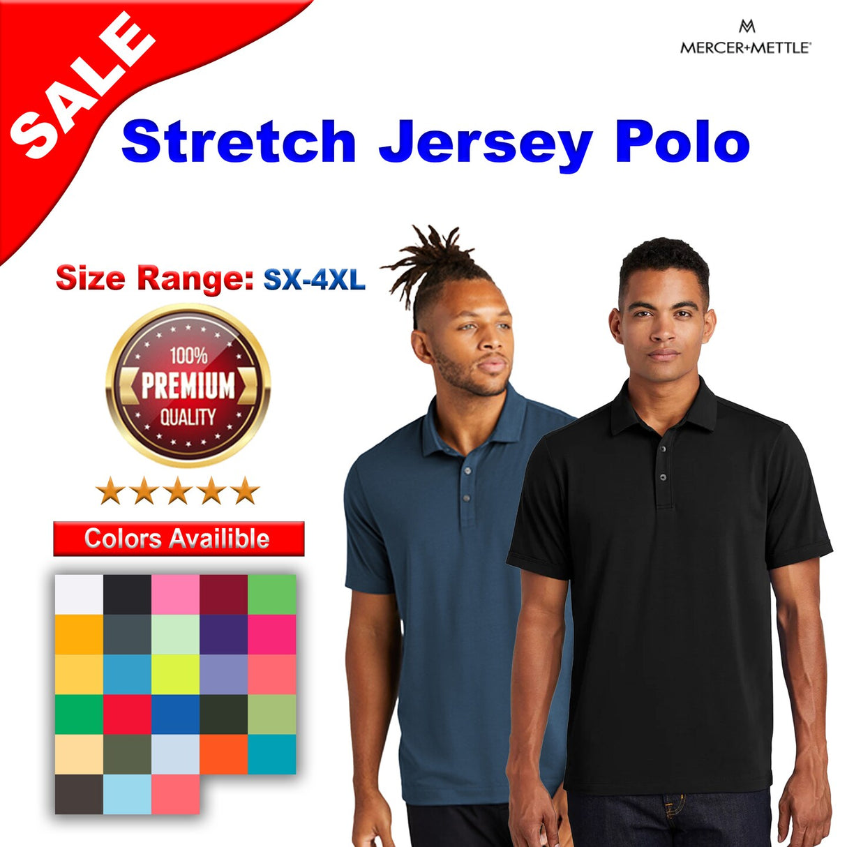 Mercer+Mettle® Stretch Jersey Polo