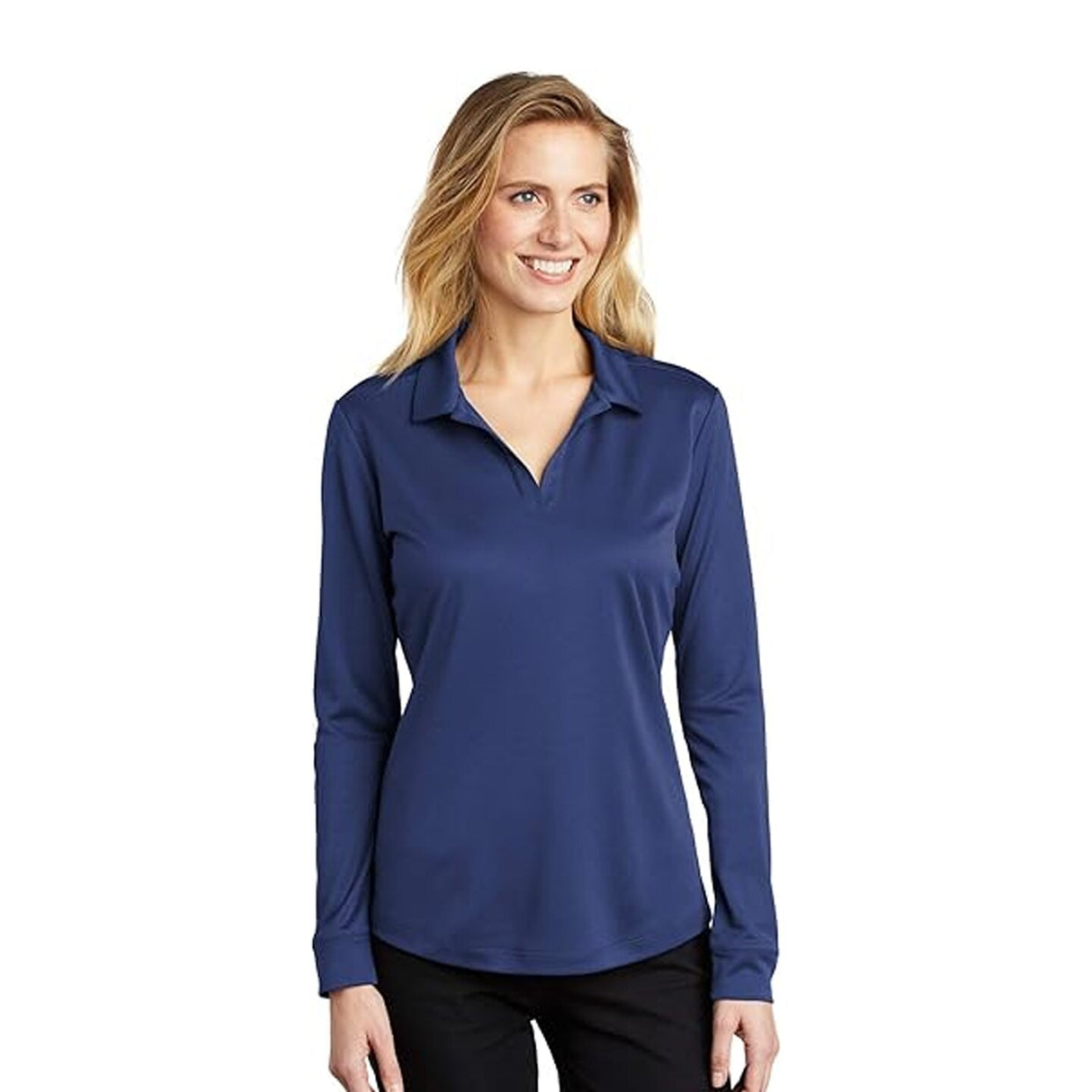 Nike® Ladies Dri-FIT Micro Pique Long Sleeve Polo