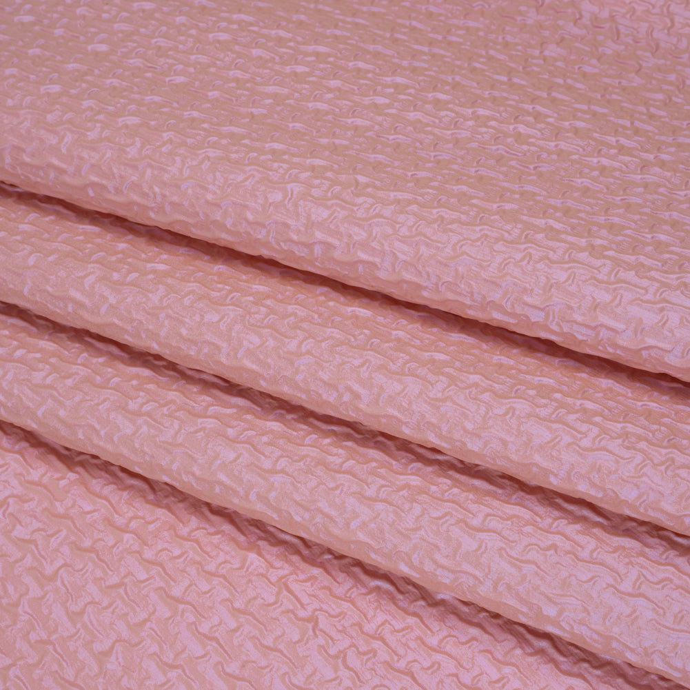 Puckered Novelty Jacketing - Rose Pink Abstract - Edana Collection